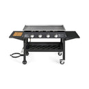 Portable Outdoor 60K BTU 4-Burner Propane Flat Top Gas Grill W/ Wheels (SAK66104)