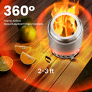 Portable Outdoor Fire Pit with Stand, Low Smoke Burning Tabletop Fire Pit Fuel
