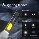 Portable T7 LED Flashlight Keychain with Magnet Base