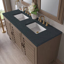 James Martin Portland 60" Double Bathroom Vanity, Whitewashed Walnut