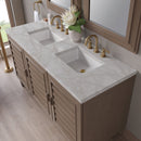 James Martin Portland 60" Double Bathroom Vanity, Whitewashed Walnut