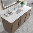 James Martin Portland 60" Single Bathroom Vanity, Whitewashed Walnut