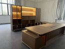 Hartwell · Modern Office Shelves w/ Lighting & Storage