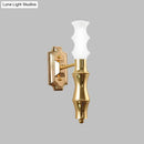 Post-modern brass bamboo wall sconce living room e27 bulb base light