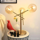 Post-modern gold decorbites glass bubble floor lamp for living room