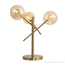 Post-modern gold decorbites glass bubble floor lamp for living room