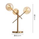 Post-modern gold decorbites glass bubble floor lamp for living room