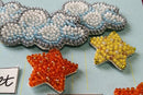 Postcard cross-stitch kit - Among stars and clouds AOO-001