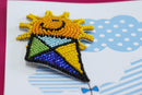 Postcard cross-stitch kit - Be pleased of your life! AOO-005