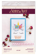 Postcard cross-stitch kit - Believe in miracles! AOO-007