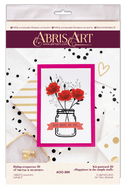 Postcard cross-stitch kit - Happiness in little things AOO-004