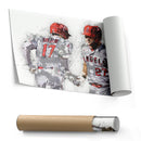 Shohei Ohtani & Mike Trout Canvas Art – Los Angeles Angels Wall Decor