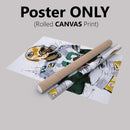 Aaron Rodgers Poster Green Bay Packers Football Painting Hand Made Posters Canvas Print Kids Wall Art Man Cave Gift Home Decor
