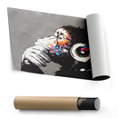 Banksy Male DJ Canvas – Urban Graffiti Wall Art Decor