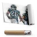 Jalen Hurts & Saquon Barkley Canvas Art – Philadelphia Eagles Wall Art