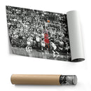 Michael Jordan The Last Shot Canvas Print – Chicago Bulls Basketball Wall Art Decor