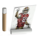 George Kittle Canvas Art – San Francisco 49ers Wall Decor