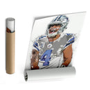 Dak Prescott Canvas Art – Dallas Cowboys Wall Decor