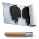 Banksy Angel Wings Canvas – Urban Street Art for Home Decor
