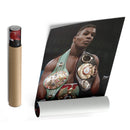 Mike Tyson Canvas – Boxing Champion with Belts Wall Art Home Decor