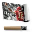 Patrick Mahomes Canvas Art – Touchdown NFL Wall Decor