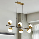 Postmodern black & gold island ceiling light kitchen pendant