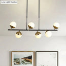 Postmodern black & gold island ceiling light kitchen pendant