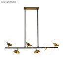 Postmodern black & gold island ceiling light kitchen pendant