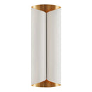 Postmodern black & gold roll metal wall lamp stairwell sconce