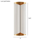 Postmodern black & gold roll metal wall lamp stairwell sconce