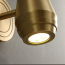 Postmodern brass wall lamp bedroom spotlight with circular base