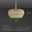 Postmodern clear and gold decorbites crystal chandelier dining room
