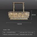 Postmodern clear and gold decorbites crystal chandelier dining room
