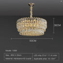 Postmodern clear and gold decorbites crystal chandelier dining room