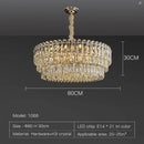 Postmodern clear and gold decorbites crystal chandelier dining room