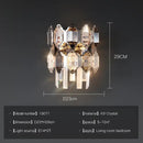 Postmodern clear & dark tiered decorbites crystal chandelier living room