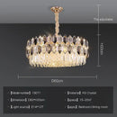 Postmodern clear & dark tiered decorbites crystal chandelier living room