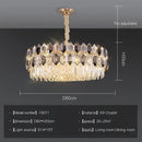 Postmodern clear & dark tiered decorbites crystal chandelier living room
