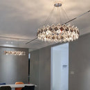 Postmodern clear & smoky decorbites crystal chandelier living room