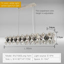 Postmodern clear & smoky decorbites crystal chandelier living room