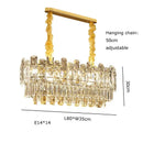 Postmodern decorbites gold lustre chandelier – dining room crystal light