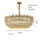 Postmodern decorbites gold lustre chandelier – dining room crystal light