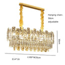 Postmodern decorbites gold lustre chandelier – dining room crystal light