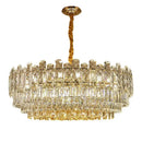 Postmodern decorbites gold lustre chandelier – dining room crystal light