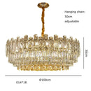 Postmodern decorbites gold lustre chandelier – dining room crystal light