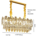 Postmodern decorbites gold lustre chandelier – dining room crystal light
