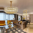 Postmodern decorbites gold lustre chandelier – dining room crystal light