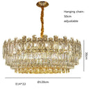 Postmodern decorbites gold lustre chandelier – dining room crystal light