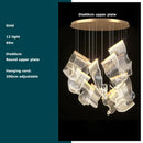 Postmodern decorbites golden love paper chandelier foyer led light
