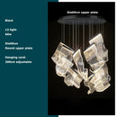 Postmodern decorbites golden love paper chandelier foyer led light